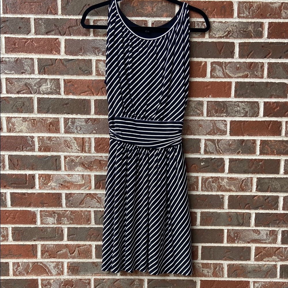 Express Black and White Flouncy Midi